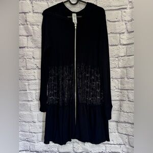 Vocal Charcoal Zip-Up  with hood size M